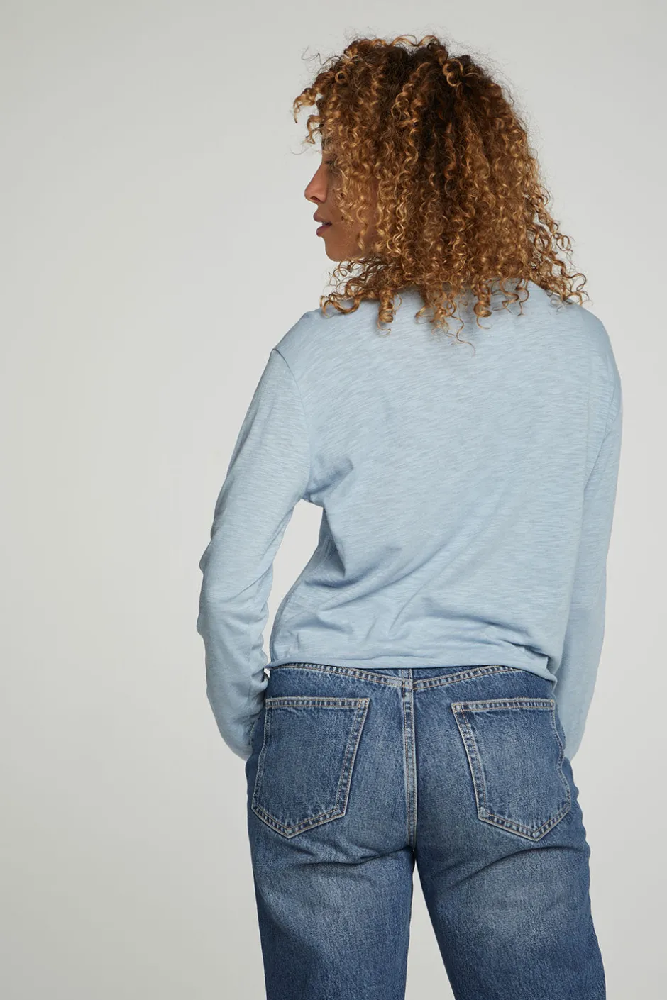 Women Chaser Brand Long Sleeve Cropped Tee