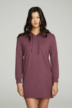 Women Chaser Brand Long Sleeve Hoodie Dress