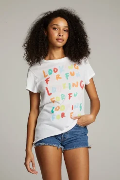 Women Chaser Brand Looking For Fun Tee