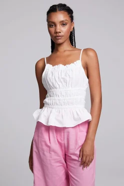 Women Chaser Brand Lorenzo White Tank Top