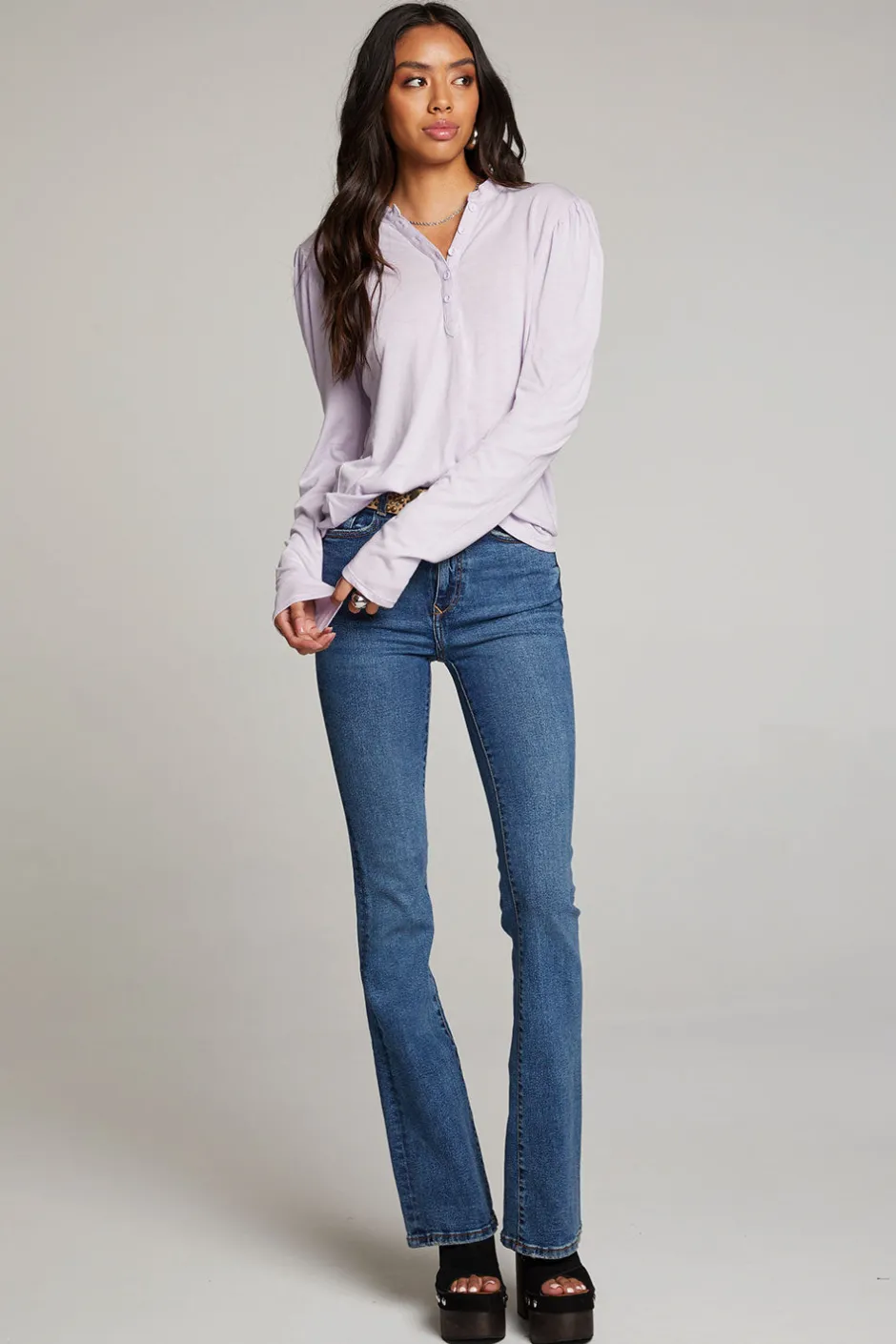 Women Chaser Brand Lotus Petal Long Sleeve