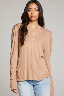Women Chaser Brand Lotus Warm Taupe Long Sleeve