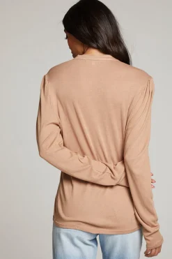 Women Chaser Brand Lotus Warm Taupe Long Sleeve