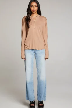 Women Chaser Brand Lotus Warm Taupe Long Sleeve