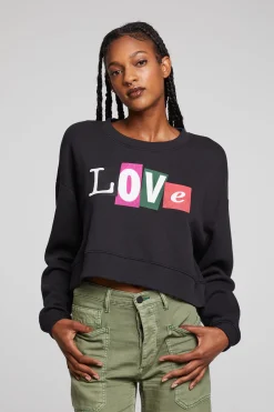 Women Chaser Brand Love Letters Zuma Pullover