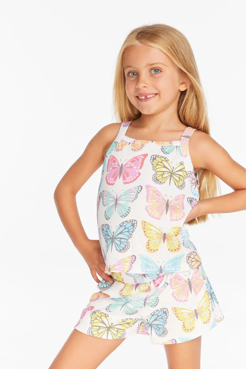 Kids Chaser Brand Mae "She's A Butterfly" Tank Top