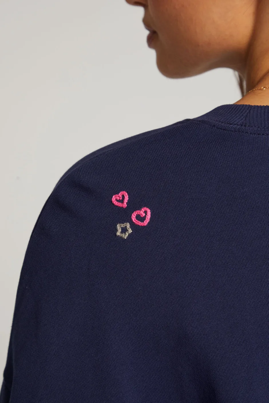Women Chaser Brand Mama Embroidery Pullover