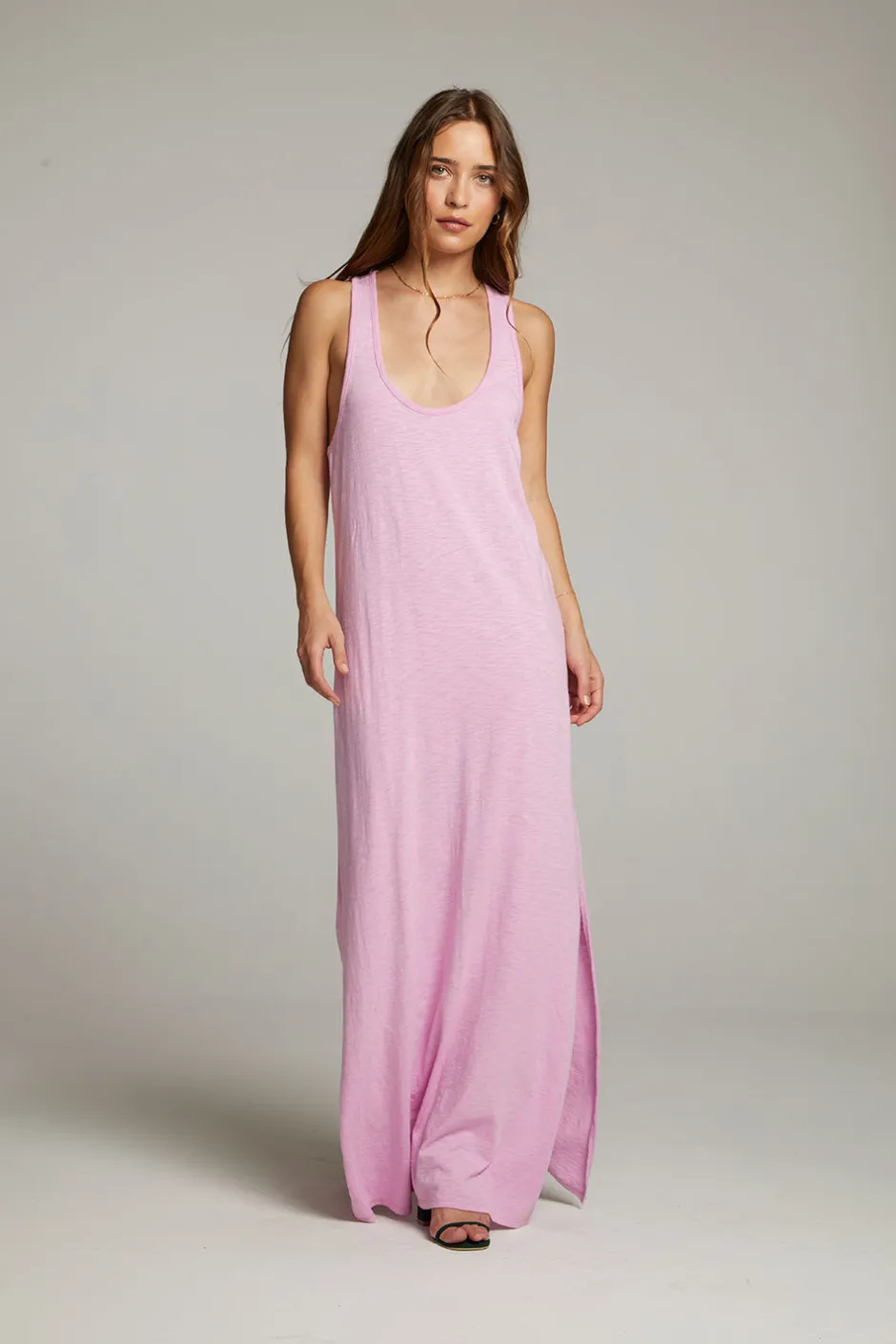 Women Chaser Brand Manatee Pastel Lavender Maxi Dress