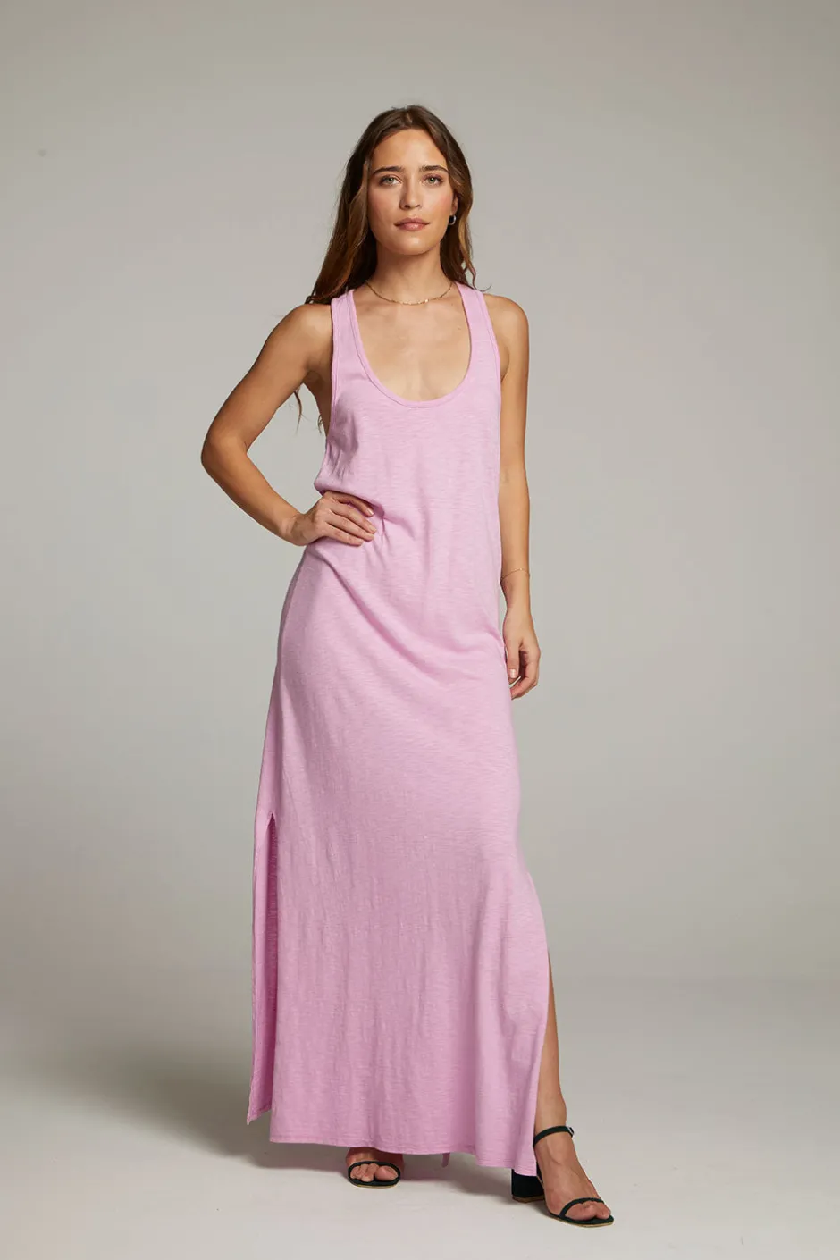 Women Chaser Brand Manatee Pastel Lavender Maxi Dress