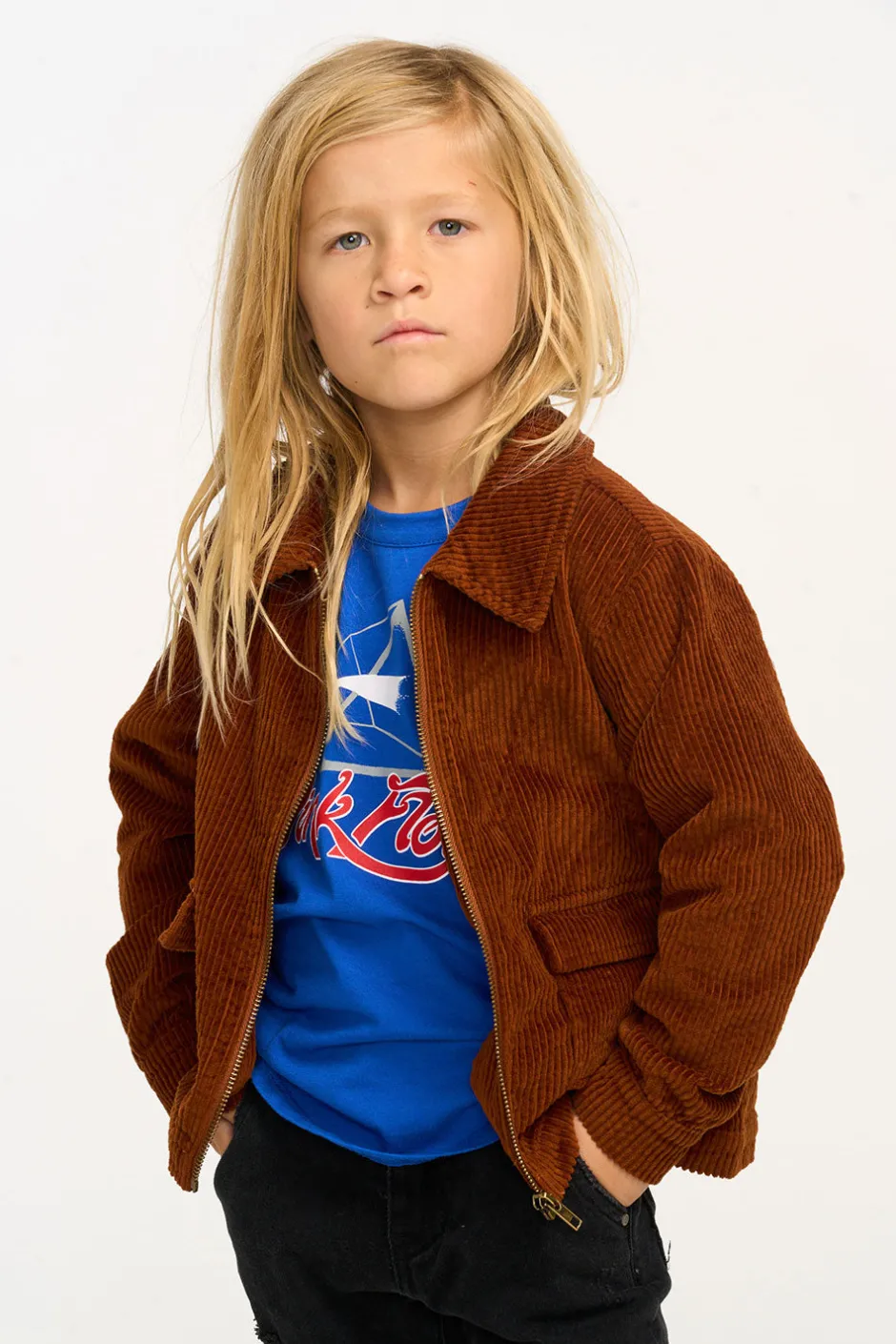 Kids/BOY Chaser Brand Martin Walnut Brown Zip Up Corduroy Jacket