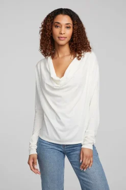 Women Chaser Brand Mela Bright White Long Sleeve