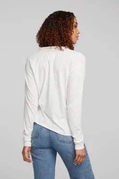 Women Chaser Brand Mela Bright White Long Sleeve