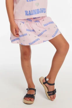 Kids Chaser Brand Mermaid & Friends Peplum Girls Skort