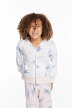 Kids Chaser Brand Mermaid Shell Girls Zip-up Hoodie