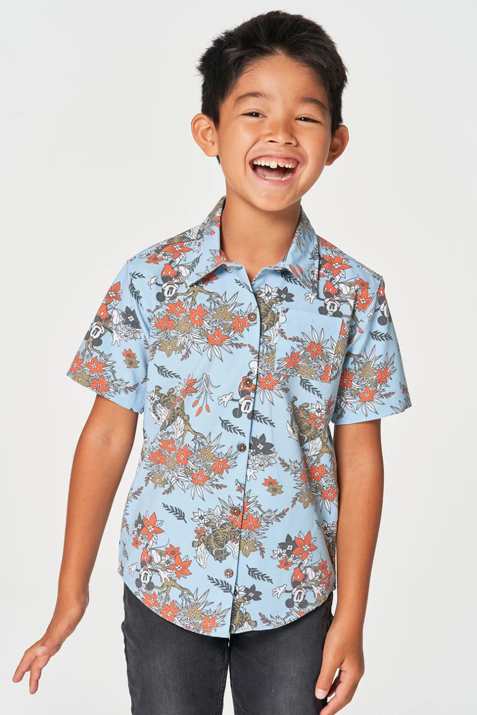 Kids/BOY Chaser Brand Mickey Mouse - Floral Tigers