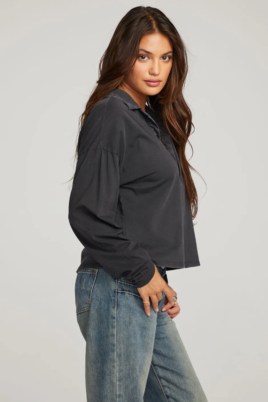 Women Chaser Brand Miles Licorice Long Sleeve