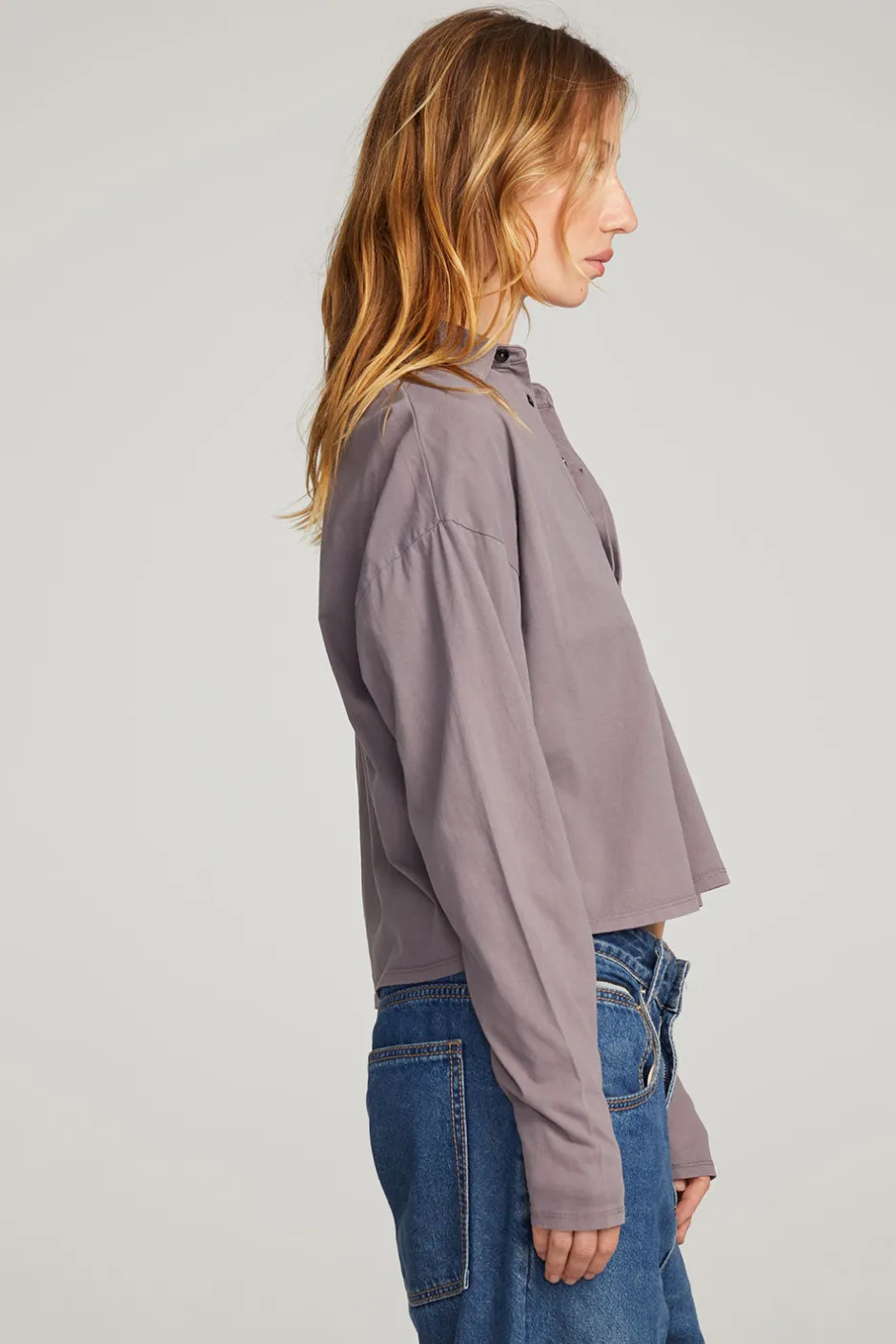 Women Chaser Brand Miles Purple Sage Long Sleeve