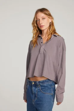Women Chaser Brand Miles Purple Sage Long Sleeve