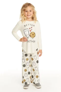 Kids Chaser Brand Milk And Cookies Pants