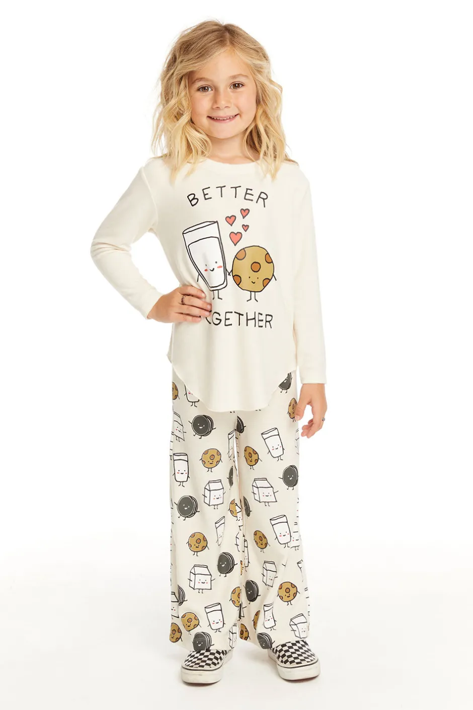 Kids Chaser Brand Milk And Cookies Pants