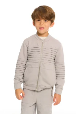 Kids/BOY Chaser Brand Mock Neck Moto Zip Jacket