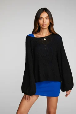 Women Chaser Brand Mohair Sweater Knit Belle Pullover
