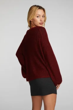 Women Chaser Brand Mohair Sweater Knit Belle Pullover