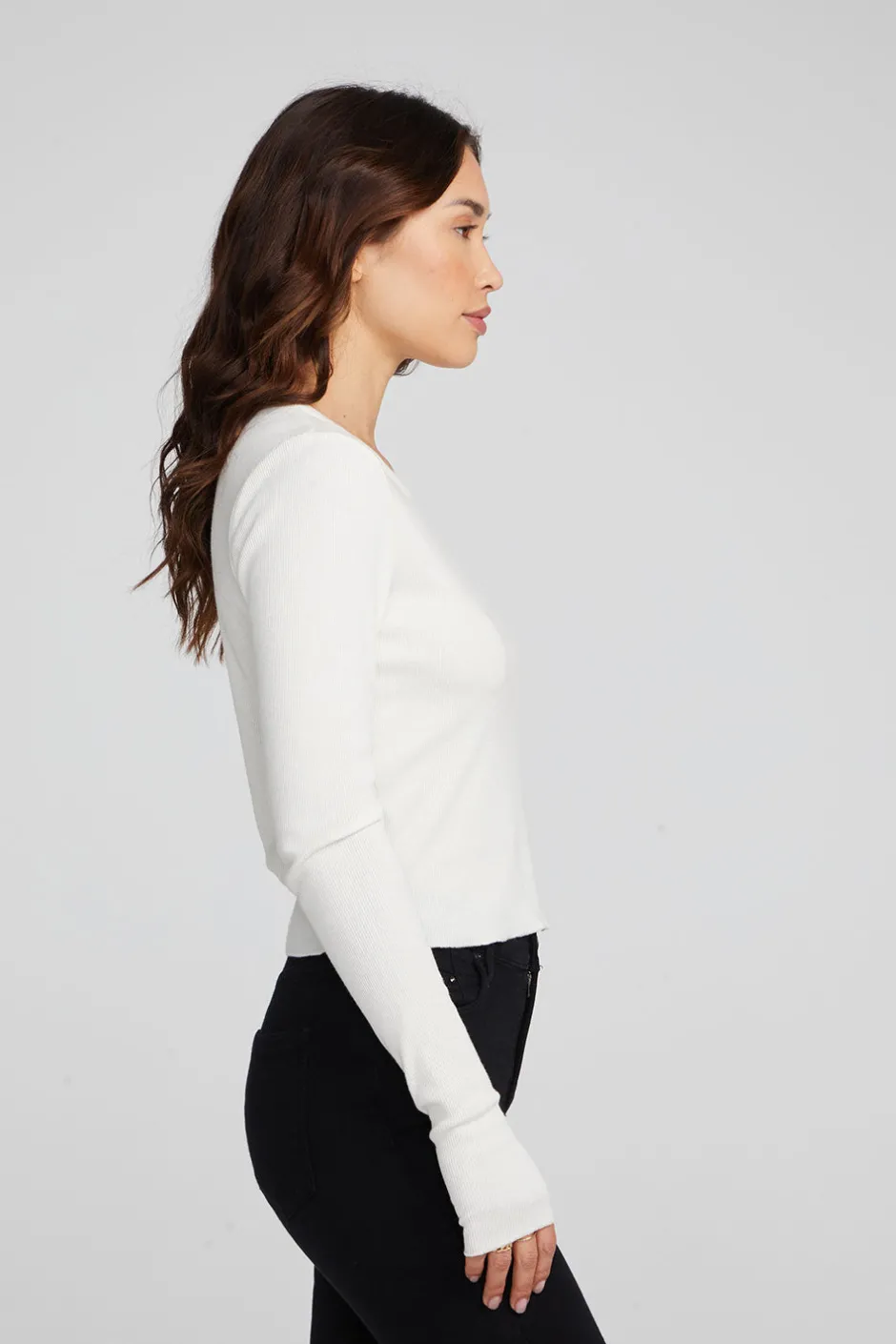 Women Chaser Brand Moonlight Bright White Long Sleeve