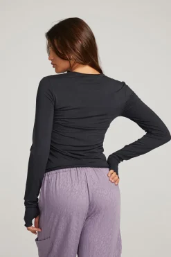 Women Chaser Brand Moonlight Licorice Long Sleeve