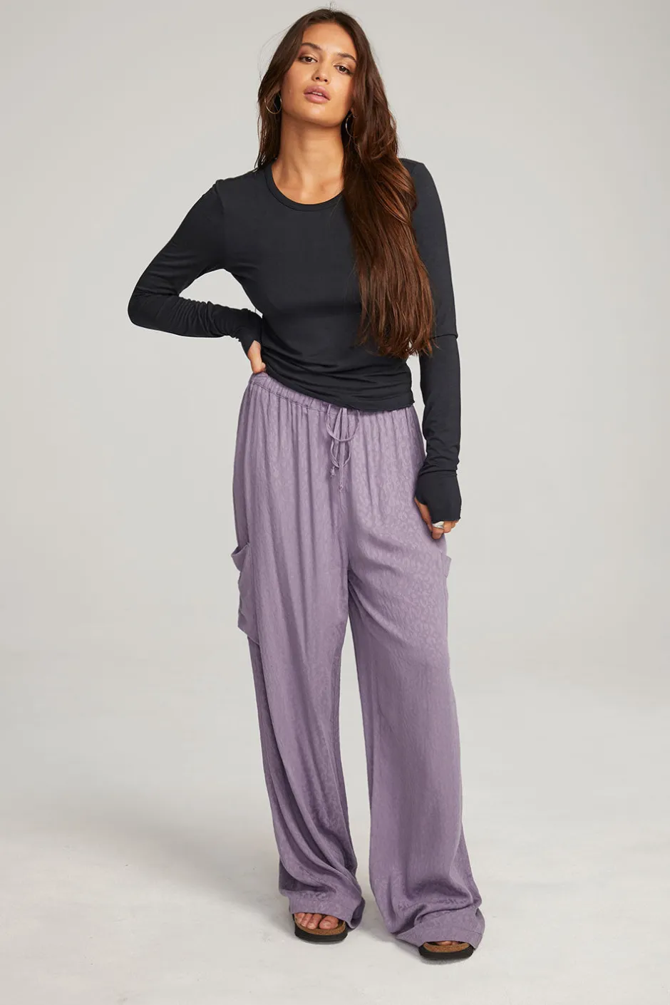 Women Chaser Brand Moonlight Licorice Long Sleeve