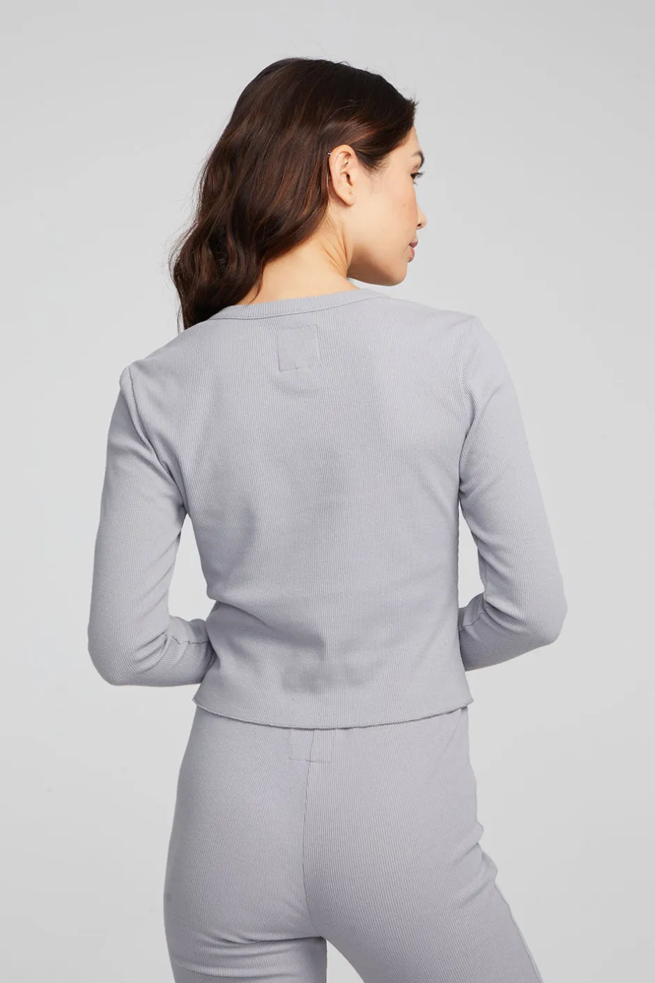 Women Chaser Brand Moonlight Silver Grey Long Sleeve