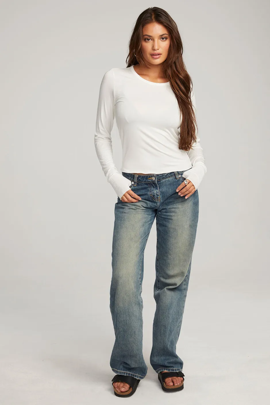 Women Chaser Brand Moonlight White Long Sleeve