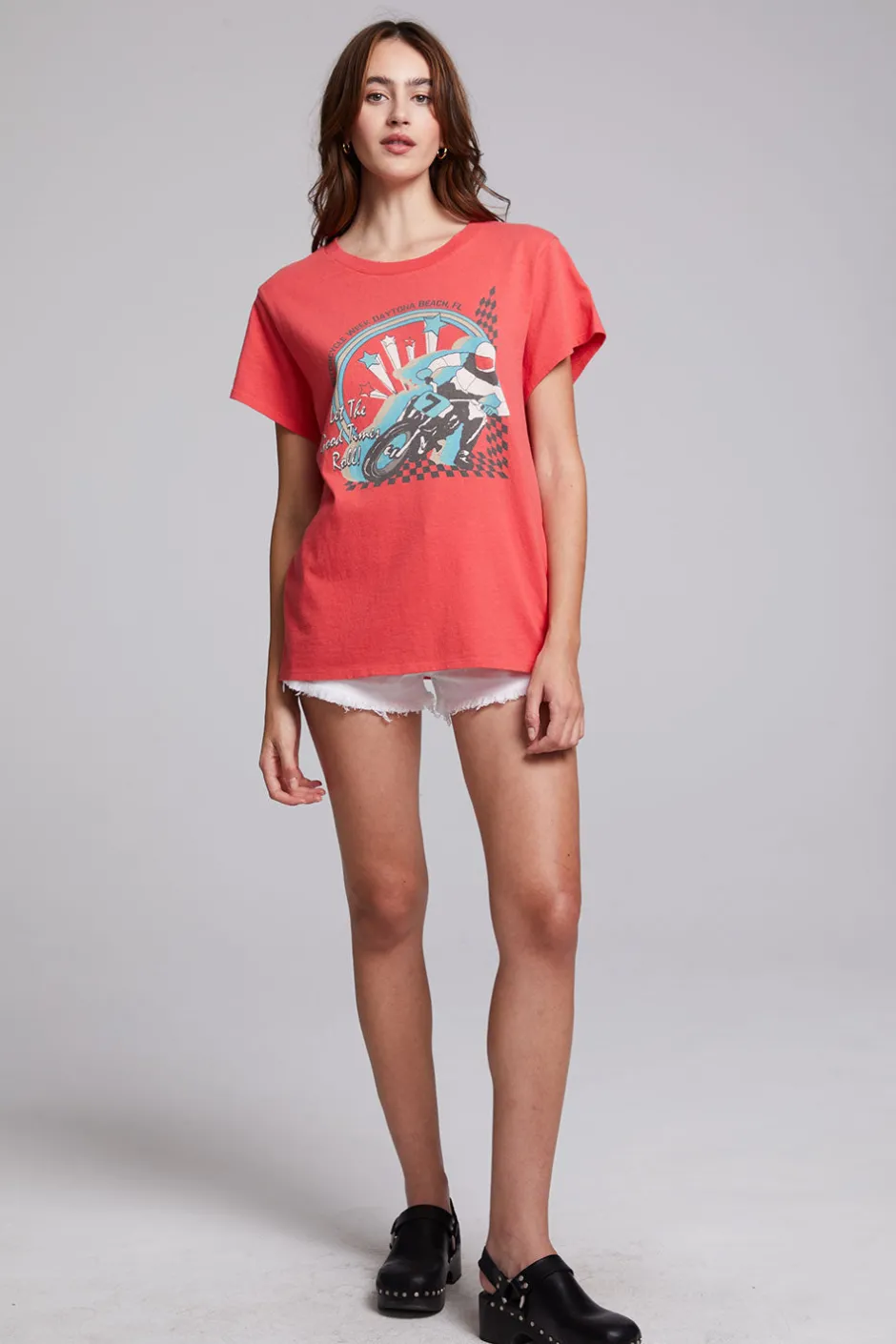 Women Chaser Brand Motorcycle Week Tee