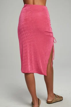 Women Chaser Brand Mullen Midi Skirt - Pink Lemonade