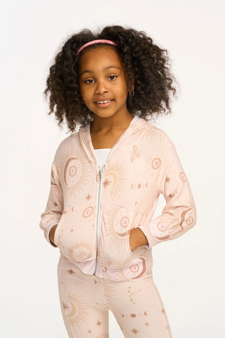 Kids Chaser Brand Mystical Sky Cozy Knit Zip Up Hoodie