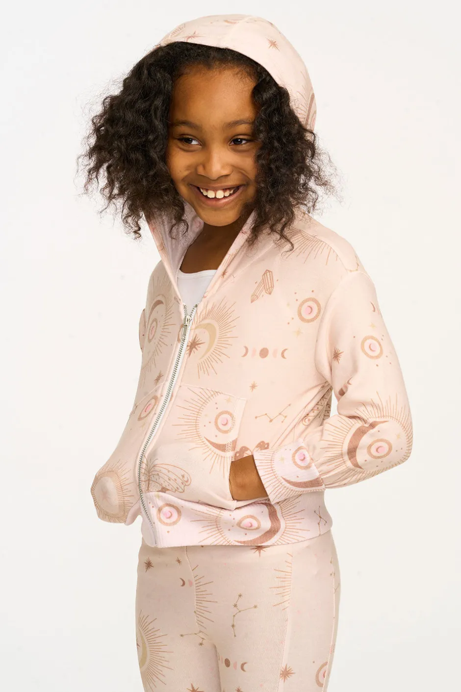 Kids Chaser Brand Mystical Sky Cozy Knit Zip Up Hoodie