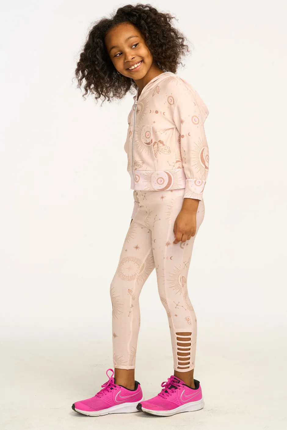 Kids Chaser Brand Mystical Sky Cozy Knit Zip Up Hoodie