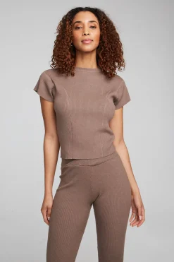 Women Chaser Brand Nahal Deep Taupe Tee