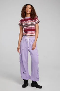 Women Chaser Brand Nahal Roxy Stripe Tee
