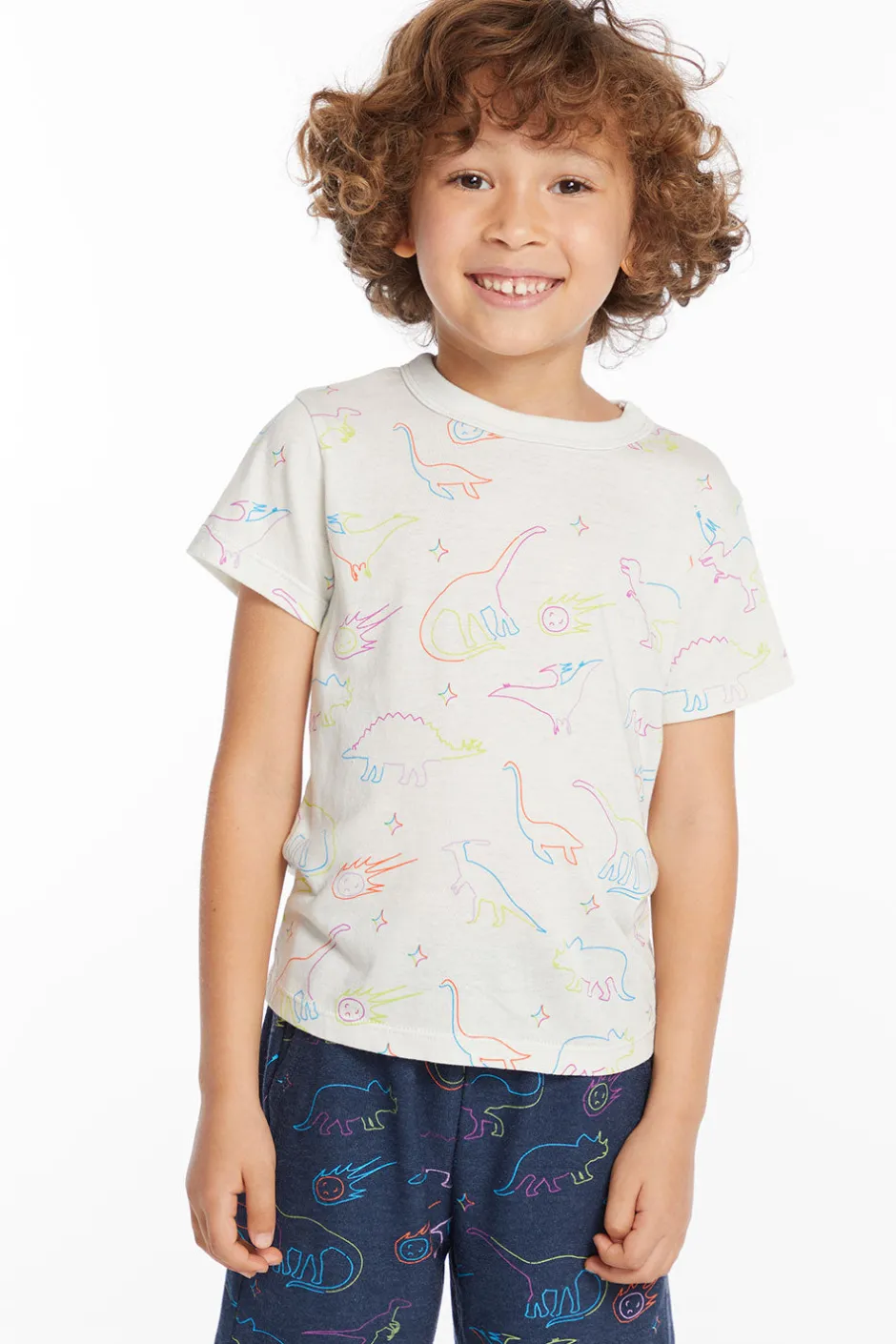 Kids/BOY Chaser Brand Neon Dinos Boys Tee