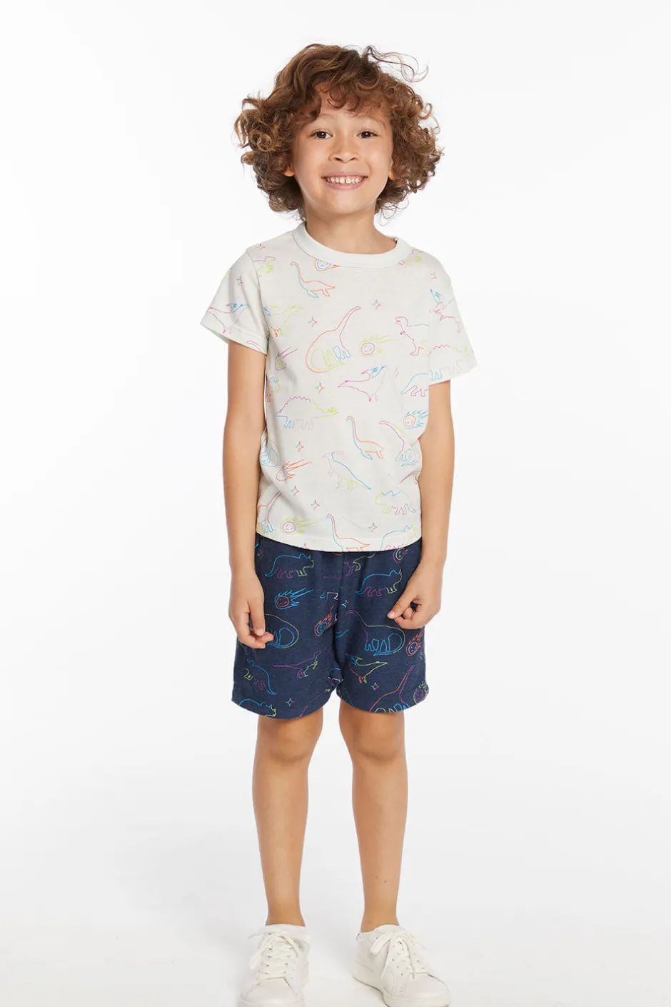 Kids/BOY Chaser Brand Neon Dinos Boys Tee