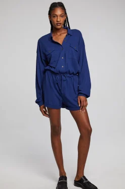 Women Chaser Brand Nocelle French Blue Jumpsuit