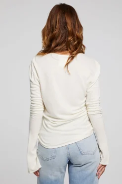 Women Chaser Brand Nyla Starry White Blouse