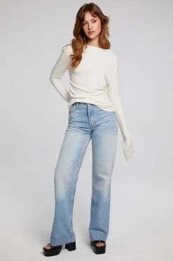 Women Chaser Brand Nyla Starry White Blouse