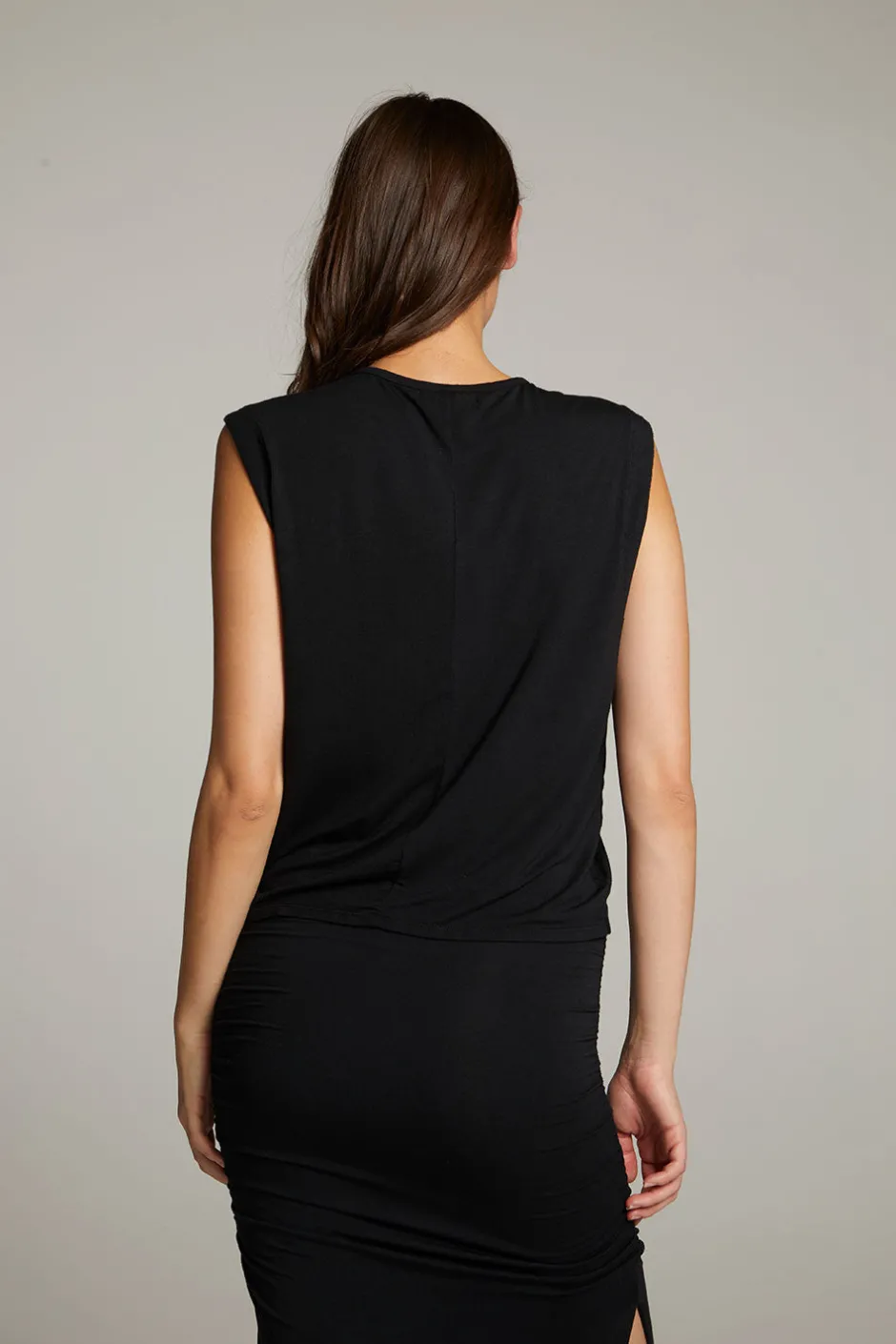 Women Chaser Brand Ocean True Black Tank