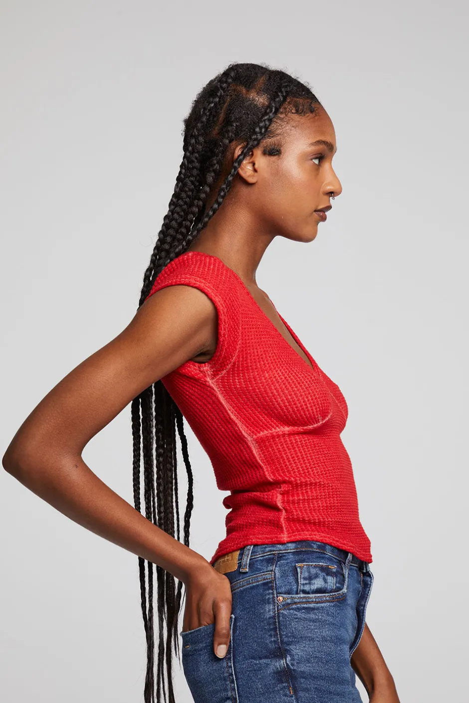 Women Chaser Brand Page Crimson Tee