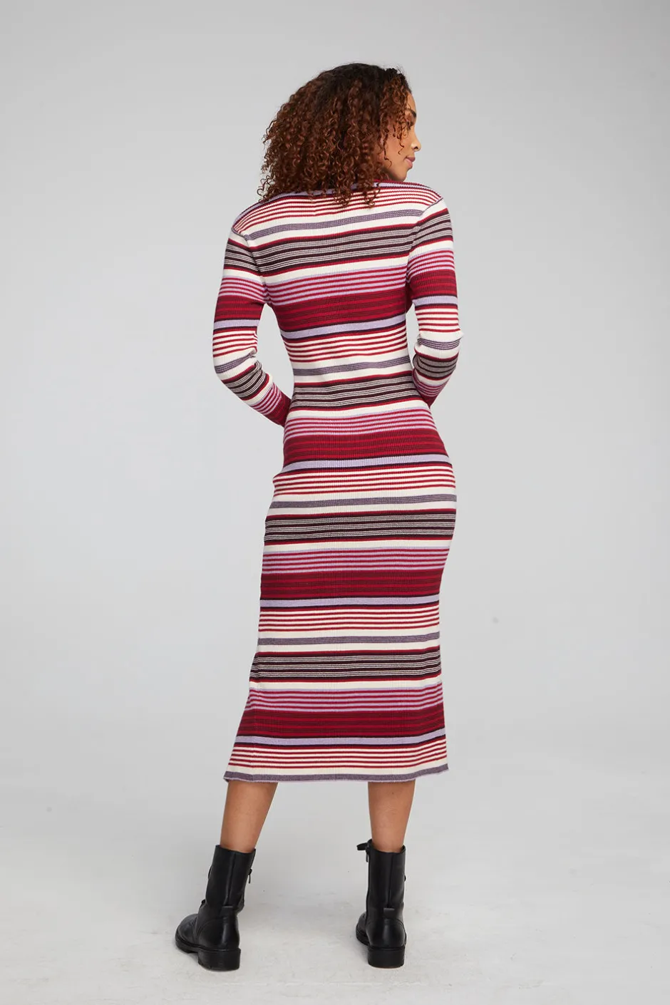 Women Chaser Brand Palm Roxy Stripe Midi Dress
