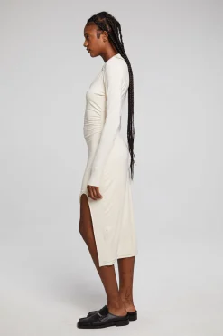 Women Chaser Brand Palmm Whitecap Grey Midi Dress