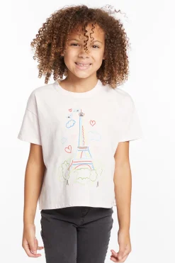 Kids Chaser Brand Paris Sketch Girls Tee