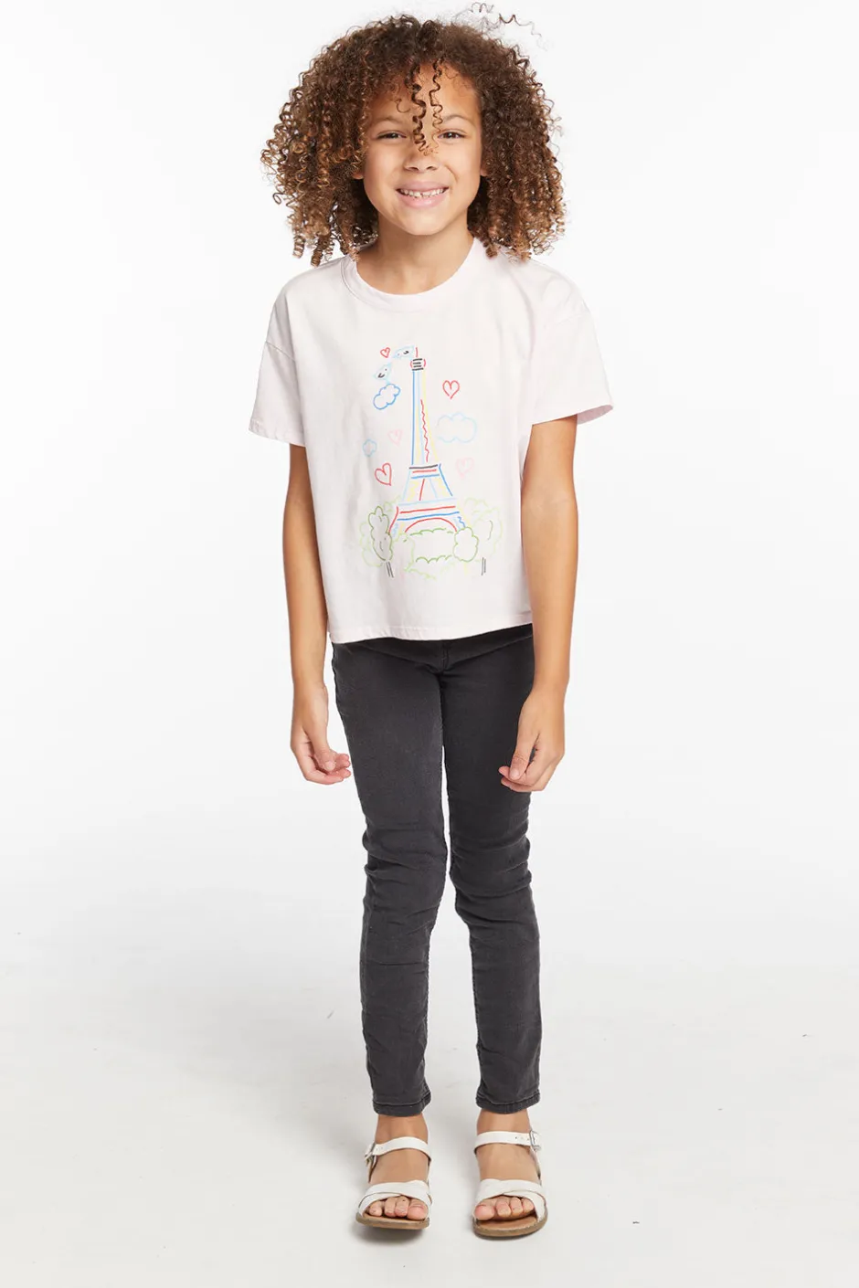 Kids Chaser Brand Paris Sketch Girls Tee